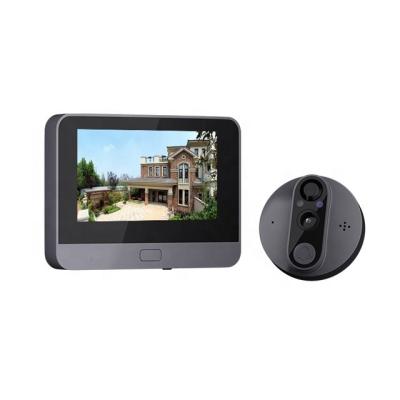 China 160 Degree Tuya Door Viewer 2.4G Wireless Camera Doorbell With Monitor for sale