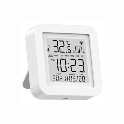 China DC5V 1A Tuya Wifi Temperature And Humidity Sensor Smart Alarm Sensor for sale