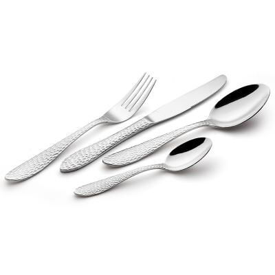 China Sustainable Four-Piece Stainless Steel Cutlery Hotel Steak Knife And Fork Coffee Spoon for sale