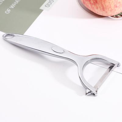 China Disposable Stainless Steel Vegetable Peeler and Fruit Single Potato Peeler Kitchen Instrument Carrot Peeler for sale