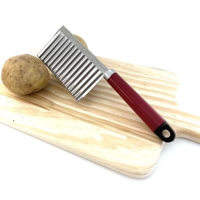 China Multifunctional Viable Chopper Wavy Potato Cut Flower Knife Stainless Steel Potato Cutter French Fries Knives for sale