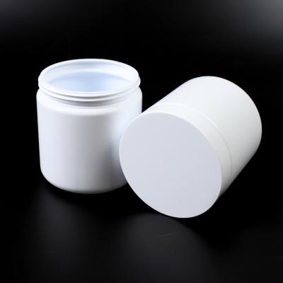 China Wholesale Cosmetic Plastic Jar 500ml Personal Skin Care Packaging Large Custom Plastic Jar With Lid for sale