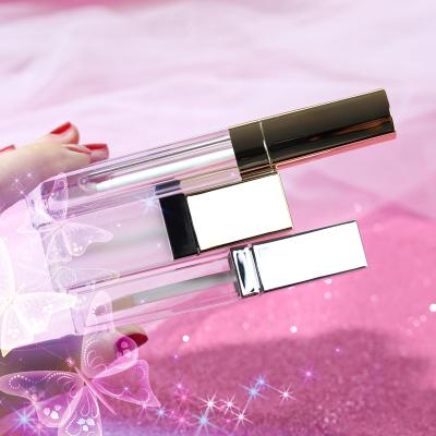 China Hot Selling Custom Lip Gloss Tubes 4.5ml Personal Skin Care Packaging Square Lip Gloss Lip Gloss Containers Tube Custom Label for sale