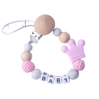 China BPA Free Baby Products Anti-falling Nipple Clip Customized Baby Pacifier Silicon Chain for sale