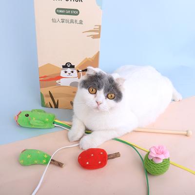 China Funny Cat Stick Gift Box Bite-Resistant Funny Anti-Probing Molar Stick Chewing Costume Pet Toy for sale