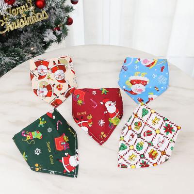 China Pets Christmas Triangle Dog Scarf Bandana Gift Personal Viable Personal Bandana Knitted Puppy Scarf Lovely For Cat And Dogs for sale