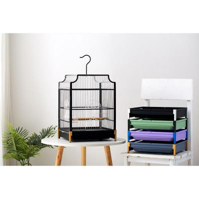 China New Designed Breathable Thrush Bird Cage Acrylic Parrot Cages Stainless Steel Bird Cage for sale