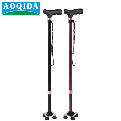 China 2020 AOQIDA New High Quality Alum Convenient Supply Two Sections Adjustable Walking Stick For Old Man Cane For Elderly for sale