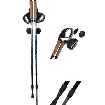 China High Quality Adjustable Folding Canes Two Piece Alum Nordic Walking Pole for sale