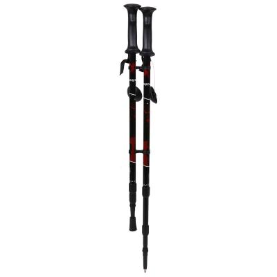 China Durable High Quality AOQIDA Promotion Three Sections Alum 6061 Trekking Pole for sale