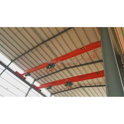 China Crane Factory Supplier Electric Driven Bridge Girder Overhead Crane Customized Ton Weight For Single Steel Workshop War for sale