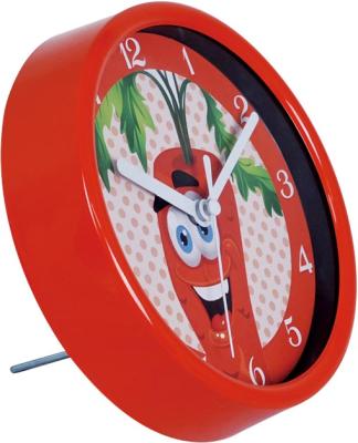 China Small 6 inch cartoon red mini round for kids sale modern wall clocks for sale