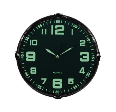 China CREATIVE Plastic Silent Luminous Wall Clock, Glow in the Dark Wall Clock for sale