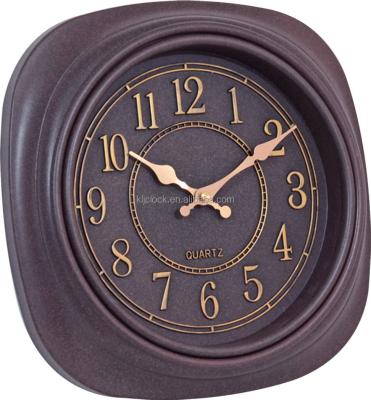 China Europe Hot Selling Different Shape Vintage Plastic Different Shape Wall Clock for sale