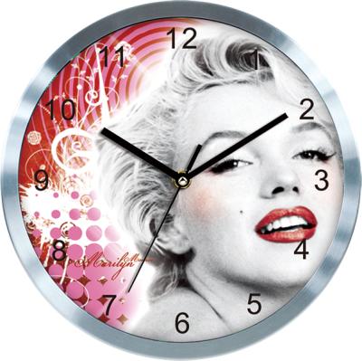 China Antique Style 12 Inch Paper Dial Aluminum Frame And Battery Operate Metal Wall Clock for sale