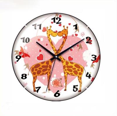 China Cartoon Cartoon Wall Clock WH-6767 Gift For Christmas Cartoon Picture Handmade Wall Clock for sale