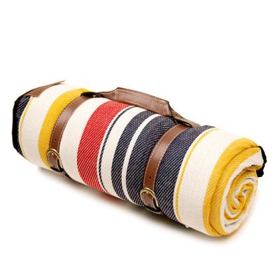 China Laminated Sponge China Manufacture Quality Roll Up Picnic Blanket Rainbow Stripe Mat Picnic Mat for sale