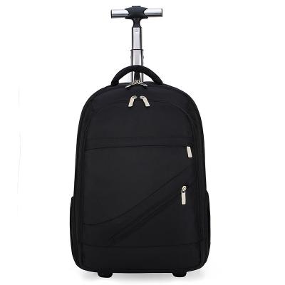 China Fashionable Customized Color Travel Luggage Trolley School Backpack With Wheels for sale