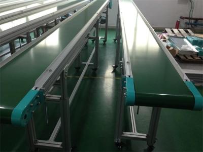 China Static Free Flat Belt Conveyor Rating Temperature From -10℃~+80℃ for sale