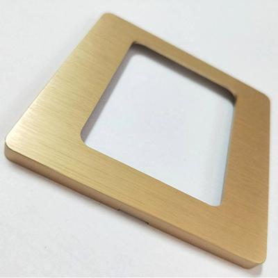 China Wall Switch Socket and Other Electronic Products Champagne Gold Silver Brushed Single Control 86 Wall Switch Open Tri Aluminum Panel Socket Aluminum Sheet for sale