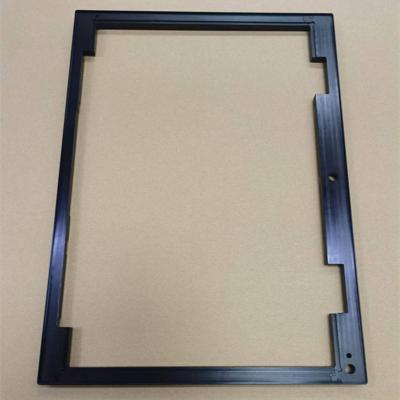 China Wall switch socket and other door electronic video access telephone products aluminum frame sandblasting oxidation black size can be customized treatment for sale