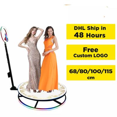 China Party Video Camera Spin Motion Automatic 100cm 40 Inch Product Portable Led Photobooth Slow 360 Photo Booth for sale