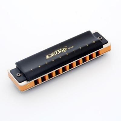 China Upper harmonica is of ABS+Metal top quality fashional blues T008S for sale