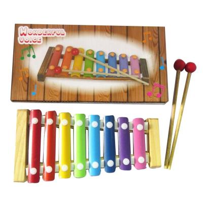 China Toy DF918A 8key Mini Educational Wooden Musical Xylophone Percussion Chinese Musical Instruments for sale