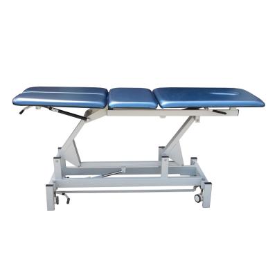 China Manufacturer Wholesale Headboard Width 67cm Electric Lift and Slit Leg Manipulation Treatment Bed SK-5095INT for sale