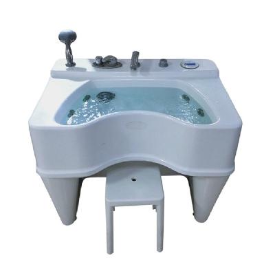 China Direct Selling Stainless Steel 37L 220v 1.8kw 8mm Acrylic Bathtub Rehabilitation Acrylic Whirlpool Bathtub for sale