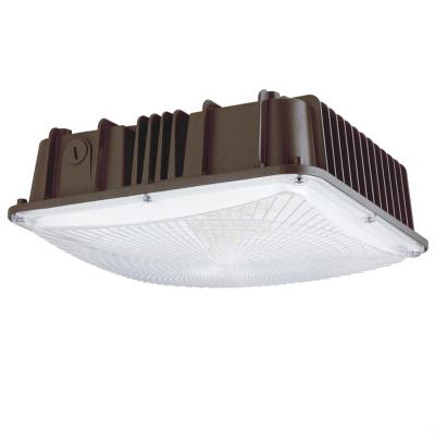 China Theme Park ETL DLC Approved 80 Watt LED Canopy Garage Light Fixture for sale