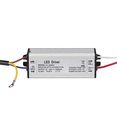 China Driver External Aluminum Constant Current Street Light Isolation Power Supply Insulated IP67 Waterproof 500mA 50W Led Driver for sale