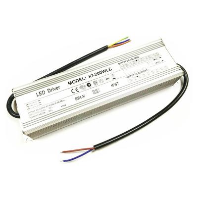 China IP67 Isolation Driver Waterproof AC 200W Constant Current High Power DC Outdoor Isolated DC Led Driver for sale