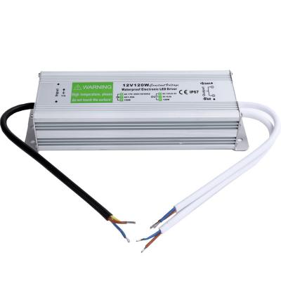 China Waterproof Aluminum Housing IP67 120w CV Switch Power Supply Electronic Led AC To DC 12V 24V Constant Voltage Led Driver for sale