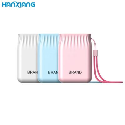 China Colorful Promotional Ultra Thin Portable Type Micro Mini Power Bank For Phone External USB c Fast Charging Support Gift Battery Charger for sale