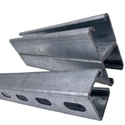 China Construction Galvanized Steel Strut C Channel C Shaped Galvanized Slotted Steel Customized Zinc Size 1000 Pieces 5-30 CN Days Available; ZHE for sale