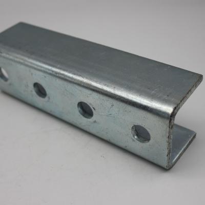 China Steel Construction Different Size Double Channel Stamping Bracket For PV Bracket System And Solar Panels for sale