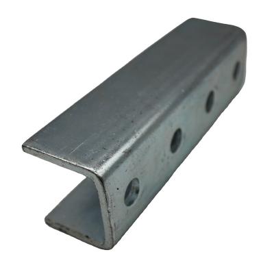 China 4 Hole Channel Bracket Adjustable Building Plate China Steel Galvanized U Shape Wall Bracket for sale