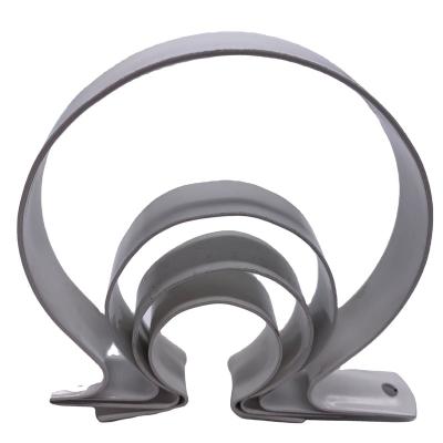 China Construction Saddle To Suit Pipe Clamp Tools, Touchdown Clamps, Framing Systems U Shape 2 Hole White Customized Size Forged 1000 Pieces for sale