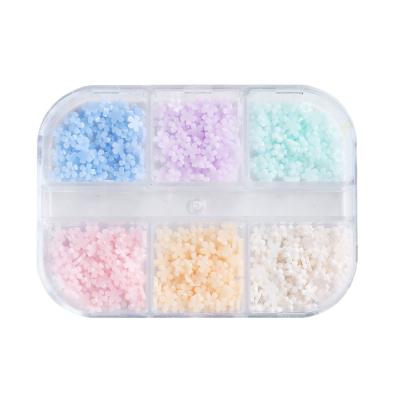 China Newest 420PCS/BOX 3D Resin Mixed Size Three-Dimensional Nail Art Decoration Accessories Flower Nail Art Decoration Supplies for sale