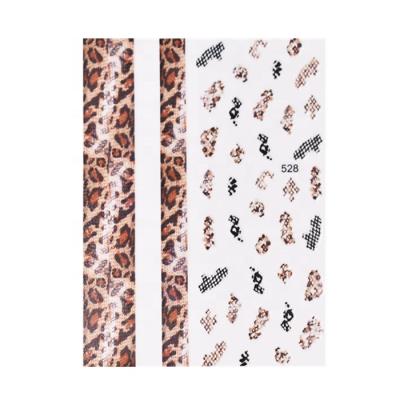 China Easy Apply Wholesale Custom Animal Snake Skin Self Adhesive 3D Sticker Nails Art for sale