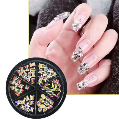 China Nail Decoration Mix Size Nail Art Crystal ab Round And Multi-shape Nail Glass Rhinestone for sale