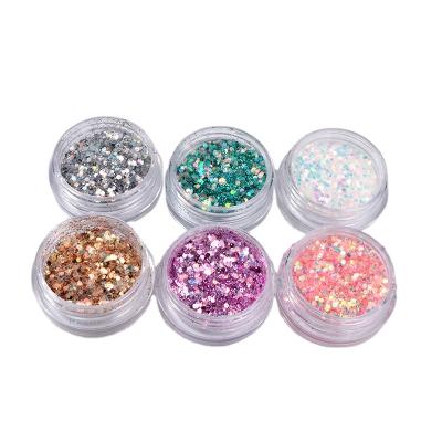 China Shiny Hot Sale 6pcs /set Nail Art Sequin Decoration 3 D Nail Art Accessories for sale