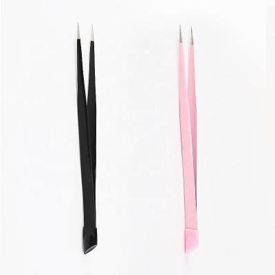 China Easy Apply Newest Durable Multifunctional Dual Use Stainless Steel Nail Art Tweezers For Nail for sale