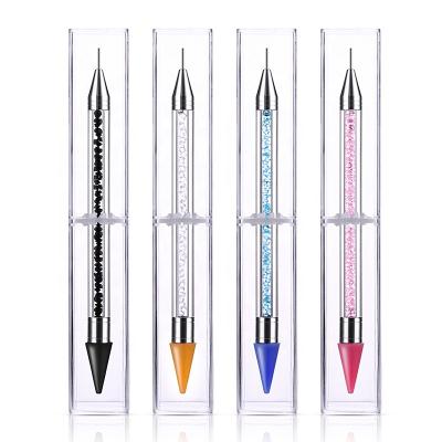 China Easy Apply Nail Art Wax Pencil Dotting Pen Pick Up Nail Tool Kit For Nail Painting for sale