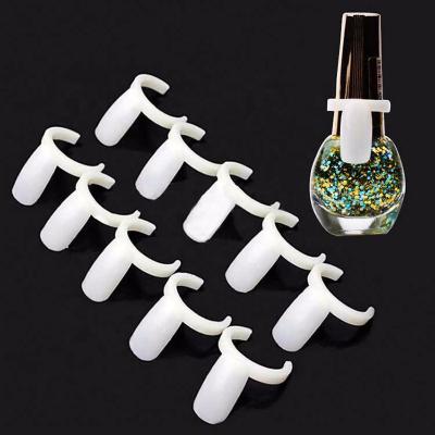 China Easy Apply Natural UV Nail Art Ring Style Nail Gel Polish Color Display Nail Tips for sale