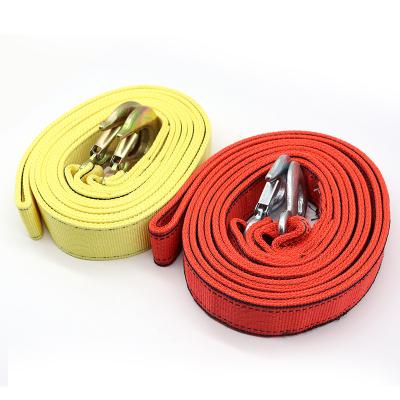 China Strong toughness Heavy Duty Strong Car Tow Rope Car Emergency Tools Tow Rope With Hook for sale