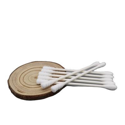 China Once Cotton High Quality Buds Stick Paper Cotton Buds Sterile Cotton Swabs for sale