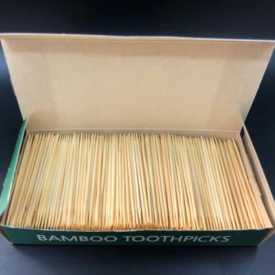 China Disposable Disposable Bamboo Wooden Toothpick 65*2.2mm, 62*2mm for sale