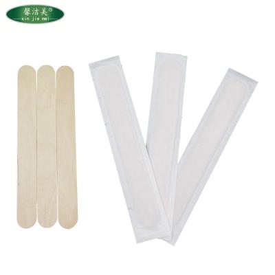 China 140x16x1.6mm Hot Sale Stocked Spatula Sterile Disposable Wooden Spatula for sale